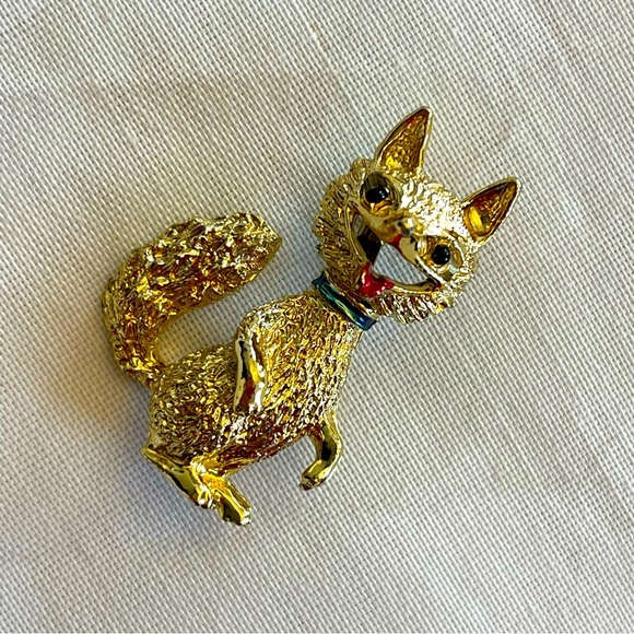 LAUGHING FOX VINTAGE GERRYS BROOCH - Picture 6 of 8